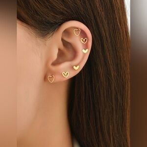 Sterling Silver Opal Star Burst Huggie Earrings